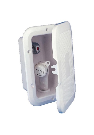 Case Side-mount, w/Shower, 5m Hose, w/Lid, White