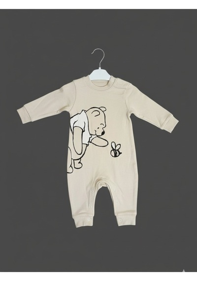 Penye " Winnie The Pooh " Bebek Tulumu Kahverengi