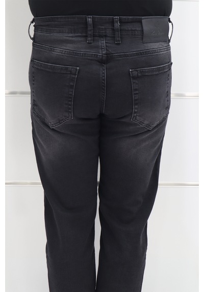 Denim Cartel Dmctekstil Erkek Füme Normal Bel Dar Kalıp Boru Paça Jean Pantolon Füme