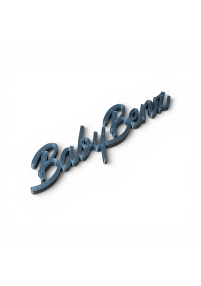Mercedes 190 W201 Babybenz Yazı Plastik 190e Bagaj - Torpido Yazı Gri
