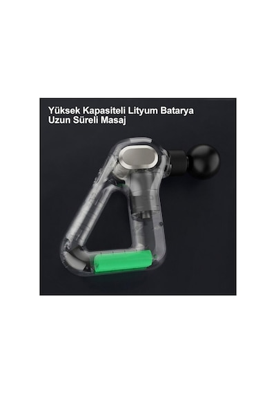 Masaj Tabancası Tireşimli Sarjlı Vurmalı Kas El Terapisi Derin Kas Gevşetici Spor Vücut Masaj Aleti
