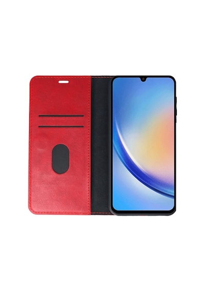 Samsung Galaxy A24 4g Kılıf Trend S Plus Kapaklı Kılıf - Kırmızı Çok Renkli