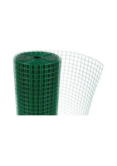 Puntalı Çit Teli Yükseklik 100 Cm 12X12 Mm Pvc Kaplı Yeşil 25 Mt N11.8