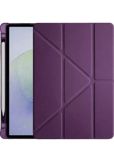 Xiaomi Redmi Pad 2 Kalemlikli Mars Tablet Kılıfı - Mürdüm Arka Kapak