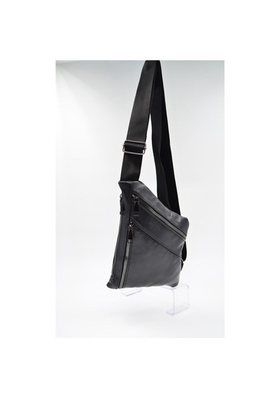 Nahitatyana Erkek Hakiki Deri Siyah Crossbody Çanta Siyah - 172991441 Siyah