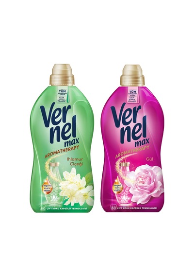 Vernel Max Aromatherapy 1440 Ml Ihlamur Çiçeği Ve Gül 2 Li Paket 2'li Set