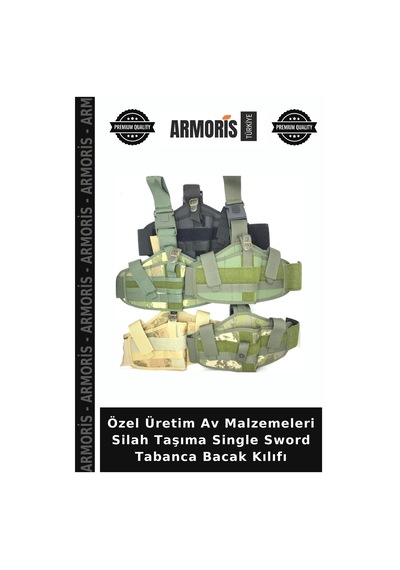 Özel Üretim Av Malzemeleri  Taşıma Single Sword Tabanca Bacak Kılıfı