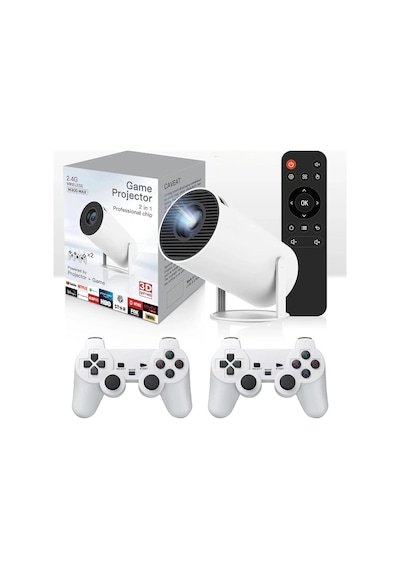 M300max Android Projektör Akıllı Video Oynatıcı 2 İn 1 Game Projektor Full Hd Projeksiyon Yansıtma