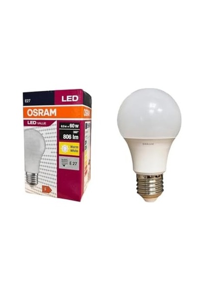 Ledvalue 8.5w E27 Led Ampul 2700k Sıcak Sarı Işık, 806 Lümen, 60w Eşdeğer Enerji Tasarruflu Ampul 10'lu Paket