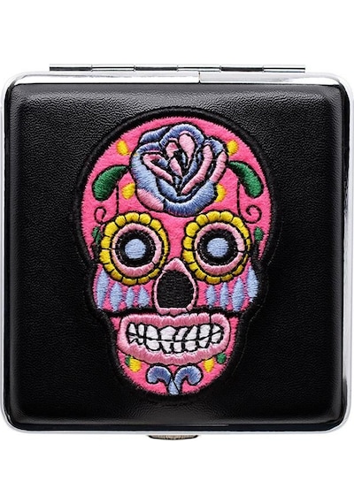 Atomic German Skull Deri Kısa Sigara Tabakası Pembe 20li