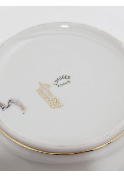 Limoges Aşıklar Desenli Porselen Kapaklı Kutu