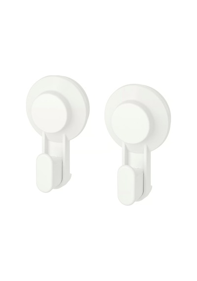 Ikea Tısken Vantuzlu Kanca, Beyaz 2'li Paket Sku: Smg8690010167996 100