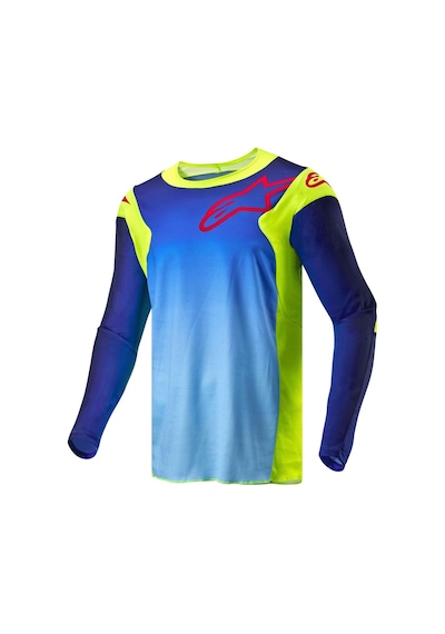 Alpinestars Racer Hoen Kros Motor Jerseyi Sarı Mavi Kırmızı