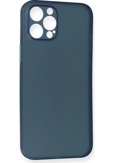 Cosmotex Newface Apple iPhone Uyumlu  12 Pro Max Kılıf Pp Ultra İnce Kapak - Mavi