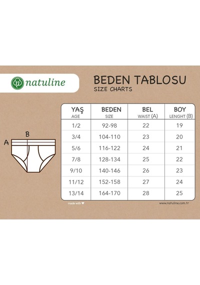 Erkek Çocuk Beyaz Organik Pamuk Penye Külot 3'lü Paket Beyaz