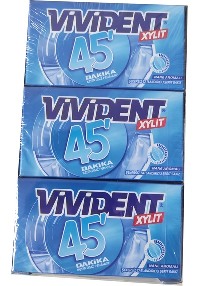 Vivident Xylit 45 Dakika Naneli Cüzdan Sakız 18 x 26 G