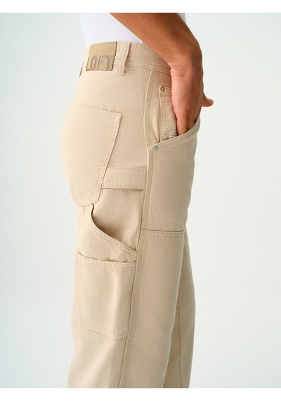 Baggy Fit Erkek Pantolon Bej