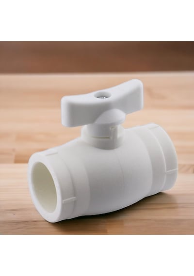 Lexroo Mini Vana Plastik 25'lik Küresel Pprc Pvc Vanası Dişsiz Aç Kapa Boru Kaynak Makine Bağlantılı Standart