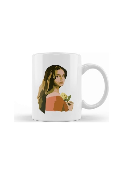 Lana Del Rey Lana With Rose Kupa Bardak Porselen Karışık