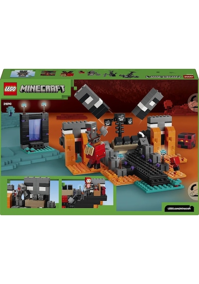 LEGO® Minecraft® Wither Savaşı 21590 - 8 Yaş Üzeri Çocuklar için Eşya Yapma Masası İçeren Yaratıcı Oyuncak Yapım Seti (494 Parça)