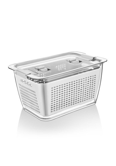 9 Litre Organizer Sebze Meyve Buzdolabı İçi Düzenleyici Beyaz Ma209-b 1 Adet