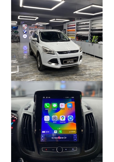 Celali Tuning Ford Kuga Android 12 Carplay Navigasyon Tesla Multimedya - 4gb Ram 64gb Hdd