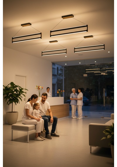 Orion Gold Lineer Led Sarkıt Avize Kumandalı Dim Edilebilir Aşağı Işık Beyaz Işık