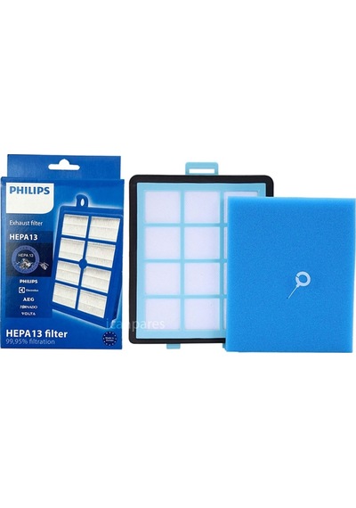 Philips Uyumlu Fc 9712 Powerpro Expert Ön Ve Hepa Filtresi Seti