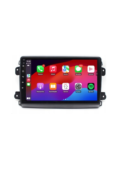 Fiat Ducato Araç Multimedya Android Ekran Carplay Navigasyon Double Teyp 4+64 9" 20-24 Black Fımex 9"