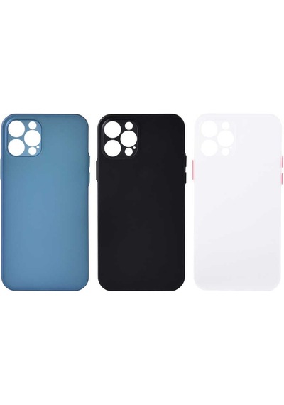 Apple Uyumlu iPhone 12 Pro Uyumlu Slims Kılıf-siyah Siyah -