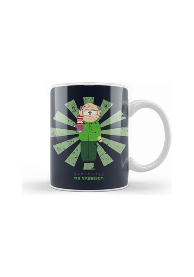 Mr Garrison Retro Japanese South Park Kupa Bardak Porselen Karışık