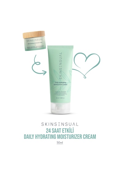 Skin Sensual Daily Hydrating Moisturizer Cream Jojoba Oil Shea Butter 24 Saat Etkili Nemlendirici