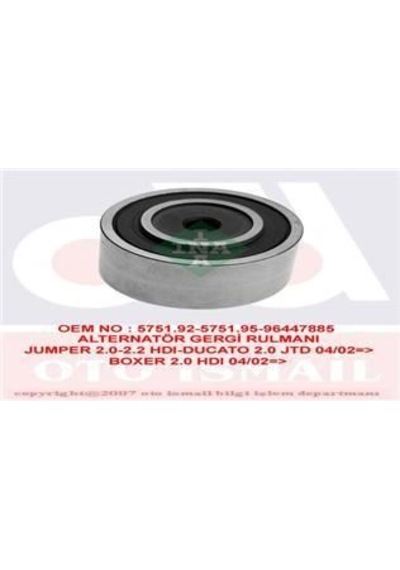 INA 532033510 V KAYIŞ GERGİ RULMANI DUCATO / BOXER / JUMPER 02- 2