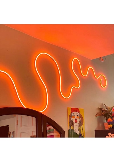 Sese Ve Müziğe Duyarlı Neon Led Rgb Esnek 5 Metre Kumandalı
