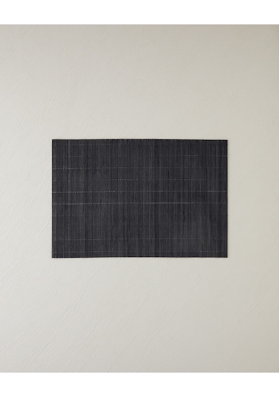 English Home Grove Bambu 4'lü Amerikan Servis 30x45 Cm Siyah