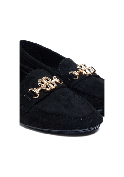 Bestello Tokalı Termoplastik Loafer 281-23090 Kadın Ayakkabı SIYAH SUET