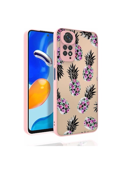 Xiaomi Redmi Note 11s Global Kılıf Desenli Kamera Korumalı Parlak Zore Nora Kapak NO1