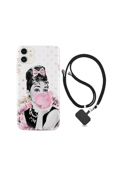 Apple Uyumlu iPhone 13 Kılıf Boyun Askılı Audrey Glue 1420