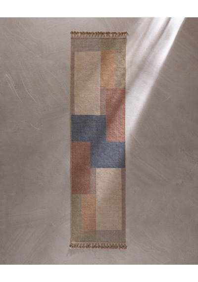 Gualbert Halı - Renkli - 80x300 Cm 8684427334751 Çok Renkli
