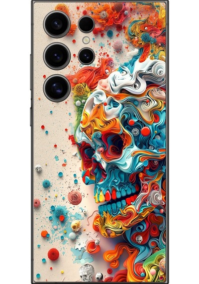 Samsung Galaxy S24 Ultra Uyumlu Şeffaf Kılıf Graffiti 5 Tasarımlı