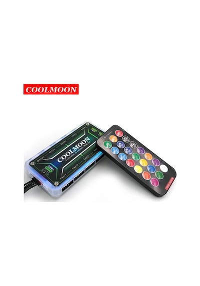 Coolmoon Rgb Pc Fan Denetleyici Kontrolcü 10X6Pin 2X4Pin