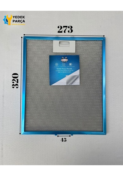 Arçelik Uyumlu: P30syı 273x320 Mm Aspiratör & Davlumbaz Tel Yağ Filtresi Model: 129730007 27,3x32 Cm