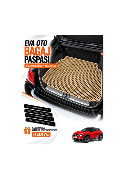 Nissan Juke 2019-2026 Uyumlu Eva Bagaj Paspası Araca Özel Bej