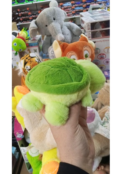 Oyuncak Peluş Sevimli Çantalı Ayakta Kaplumbağa Caretta 22 Cm