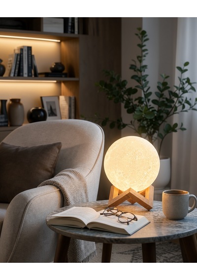 3d Ay Gece Lambası Uczzayışığılamba-3 Bej 37269767