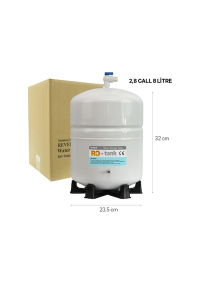Hanedan Metal Tank 8 LT 2.2 Galon Su Arıtma Tankı Hanedan Metal Tank 8 LT 2.2 Galon Su Arıtma Tankı