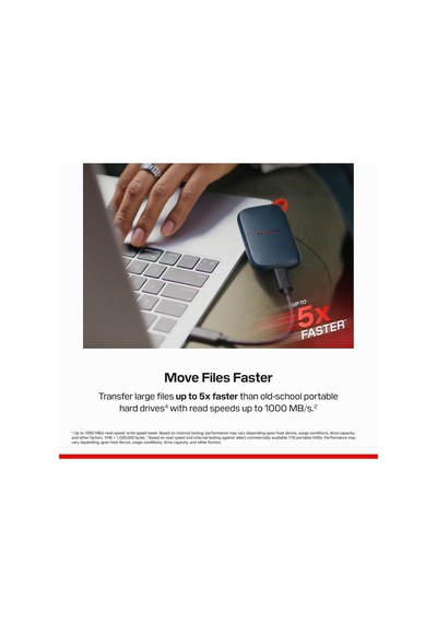 Portable Ssd 2tb, Speeds Up To 1000 Mb/s