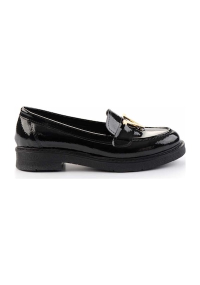 Bambi Siyah Kadın Loafer Ayakkabı K01257067608 Siyah