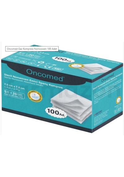 Oncomed Nonwowen Emici Spanç Kompres 100'lü