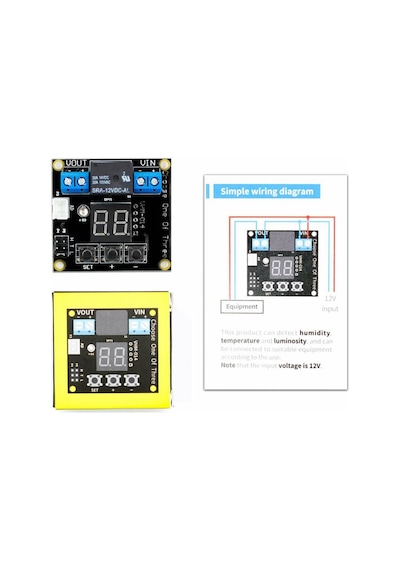 Vhm-014 12V Isı- Nem - Işık Kontrollü Röle Kartı